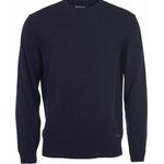 Barbour Essential Patch Crew Neck Sweater Mens Navy