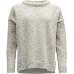 Devold Nansen Sweater Split Seam Womens Grey Melange