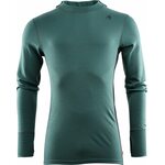 Aclima WarmWool Hood Sweater Mens North Atlantic/Jet Black