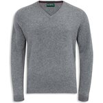 Alan Paine Streetly Vee Neck Pullover Mens Grey Mix