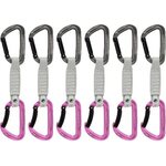 Mammut Workhorse Keylock 12 cm 6-pack Quickdraws Straight Gate/Bent Gate Key Lock Grey-Pink