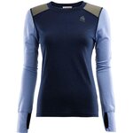 Aclima LightWool Reinforced Crewneck Womens Navy Blazer/Purple Impression/Ranger Green