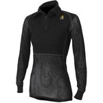 Aclima Woolnet Polo W/Zip Womens Black