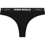 Mons Royale Merino Thong Womens Black