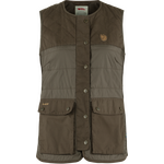 Fjällräven Forest Wool Padded Vest Womens Dark Olive (633)
