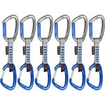 Mammut Crag Keylock Wire Indicator 6-Pack Quickdraws Silver / Ultramarine (straight gate/wire gate)