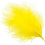 Wapsi Marabou Selected Plumes Yellow