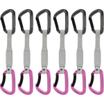 Mammut Workhorse Keylock 17 cm 6-pack Quickdraws Straight Gate/Bent Gate Key Lock Grey Pink