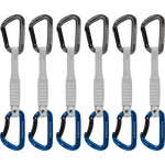 Mammut Workhorse Keylock 17 cm 6-pack Quickdraws Straight Gate/Bent Gate Key Lock Grey-Blue