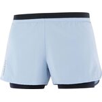 Salomon Cross 2in1 Short Womens Chambray Blue