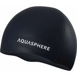 Aquasphere Plain Silicone Cap Black / White