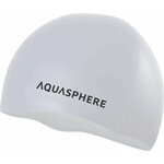 Aquasphere Plain Silicone Cap White / Black