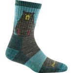 Darn Tough Bear Town Micro Crew Lightweight Womens Aqua