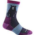 Darn Tough Bear Town Micro Crew Lightweight Womens Purple