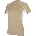 AquaLung Rashguard Loose Fit SS Womens White / Beige