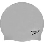 Speedo Plain Moulded Silicone Cap Chrome