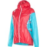 La Sportiva Briza Windbreaker Jacket Womens (2023) Hibiscus / Malibu Blue