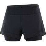 Salomon Sense Aero 2in1 Short Womens Deep Black