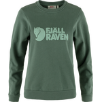 Fjällräven Logo Sweater Womens Deep Patina / Misty Green (679-674)