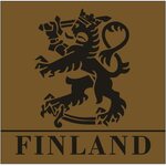 InfraredID Finland Lion Patch, 5x5cm Coyote Brown