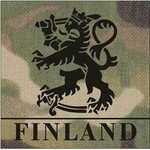 InfraredID Finland Lion Patch, 5x5cm Multicam