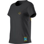 La Sportiva Climbing on the Moon T-Shirt Womens Carbon/Giallo