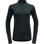 Devold Breeze Merino 150 Zip Neck Womens Black