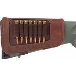 Allen New Castle Leather Buttstock Cartridge Carrier Brown