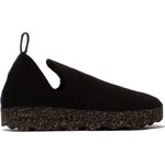 Asportuguesas City Mens Black felt and black sole