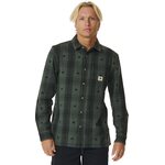 Rip Curl Quality Surf Products Flannel Mens Washed Green