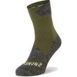 Sealskinz Bircham Waterproof All Weather Ankle Length Sock Dark Olive / Dark Grey Marl
