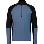 Mons Royale Olympus Half Zip Mens Blue Slate / Black