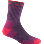 Darn Tough Hiker Micro Crew Midweight Hiking Sock Womens Plum Heather