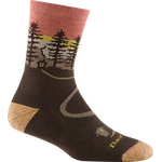 Darn Tough Northwoods Micro Crew Midweight with Cushion Merino Womens Earth
