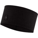 Buff Merino Headband Wide Solid Black