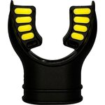 Cressi Silicone Mouthpiece Two Tone Black / Yellow