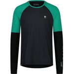 Mons Royale Tarn Merino Bike Wind Jersey Mens Pop Green / Black