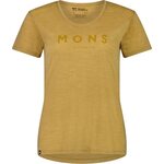 Mons Royale Zephyr Merino Cool Tee Womens Smokey Cumin