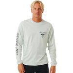 Rip Curl Fade Out Icon LS Tee Mens Light Green