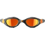 Zoggs Predator Flex Titanium Grey Black Mirrored Orange