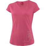 Löffler Printshirt Bicycle Merino-Tencel Womens Malaga