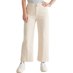 Duer LuxTwill High Rise Trouser Womens Ecru