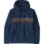 Patagonia Line Logo Ridge Stripe Uprisal Hoody Lagom Blue