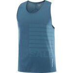 Salomon Sense Aero Singlet GFX Mens Deep Dive / Tahitia Tide