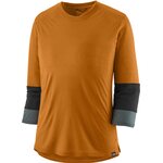 Patagonia Merino 3/4 Sleeve Bike Jersey Womens Golden Caramel