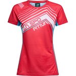 La Sportiva Wave T-Shirt Womens Hibiscus/Malibu Blue