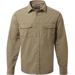 Craghoppers Kiwi Long Sleeved Shirt Mens Pebble