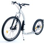 Kickbike Cross MAX 20D ja juomapullo + teline Harjattu alumiini