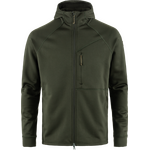 Fjällräven Abisko Grid Fleece Hoodie Mens Deep Forest (662)