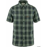 Fjällräven Övik Travel Shirt SS Mens Dark Navy / Patina Green (555-614) (2024)